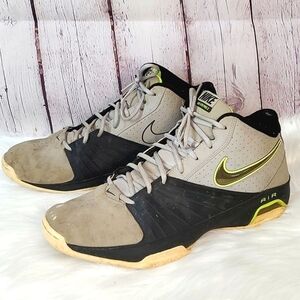 Nike Air Visi Pro 2 Gray Green Athletic Basketball Sneakers Mens Size 15